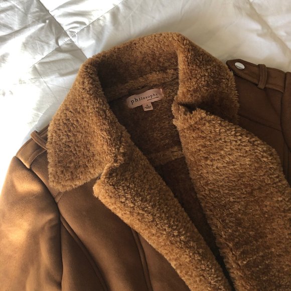 Philosophy Brown Fur Jacket - Picture 4 of 5